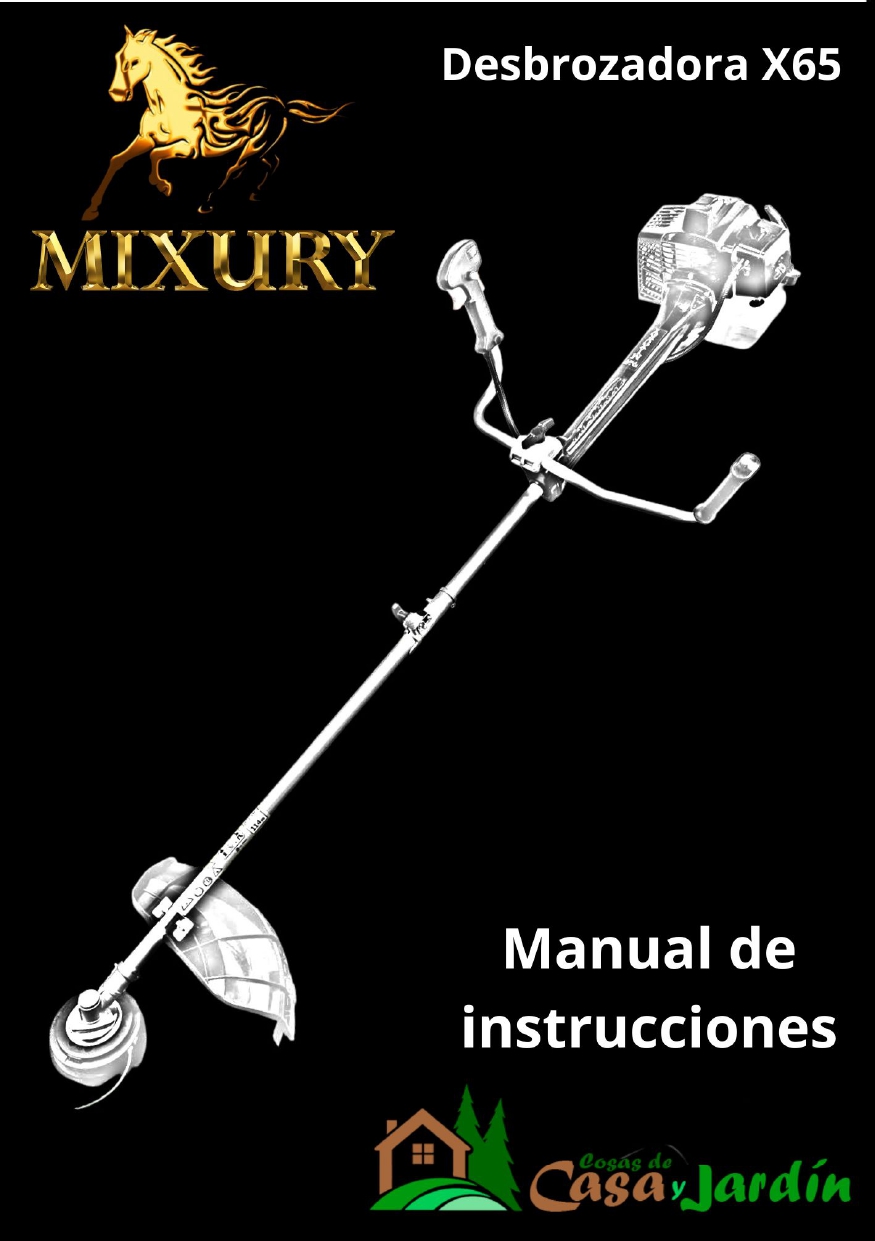 Manual de instrucciones Desbrozadora Mixury x-65